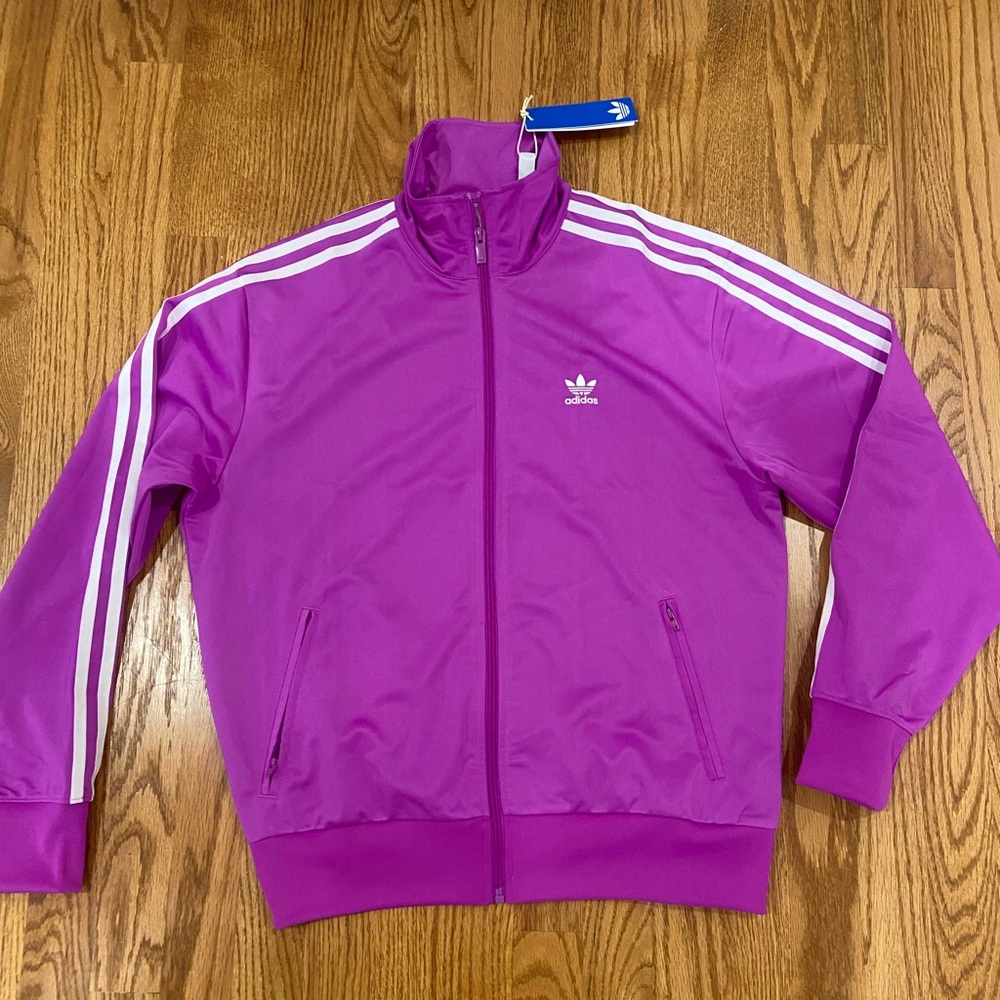 Adidas Firebird loose fit Track Jacket Purple burst Small